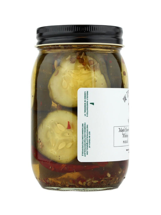 The Tipsy Pickle - Maple Bourbon Whiskey Pickles - A Slice of Vermont
