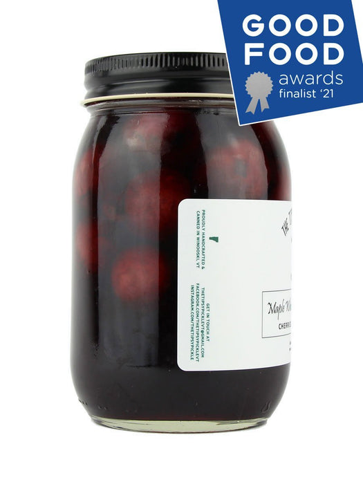 The Tipsy Pickle - Maple Whiskey Cherries - A Slice of Vermont