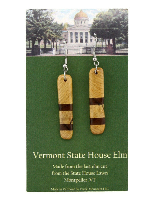 Verde Mountain - State House Elm Earrings - A Slice of Vermont